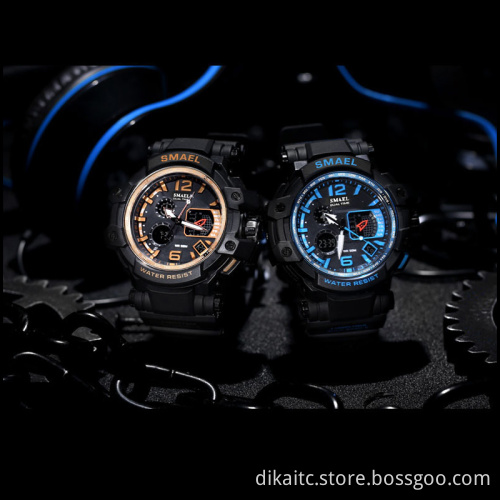 SMAEL Men Quartz Digital Watch Mens Sport Watches